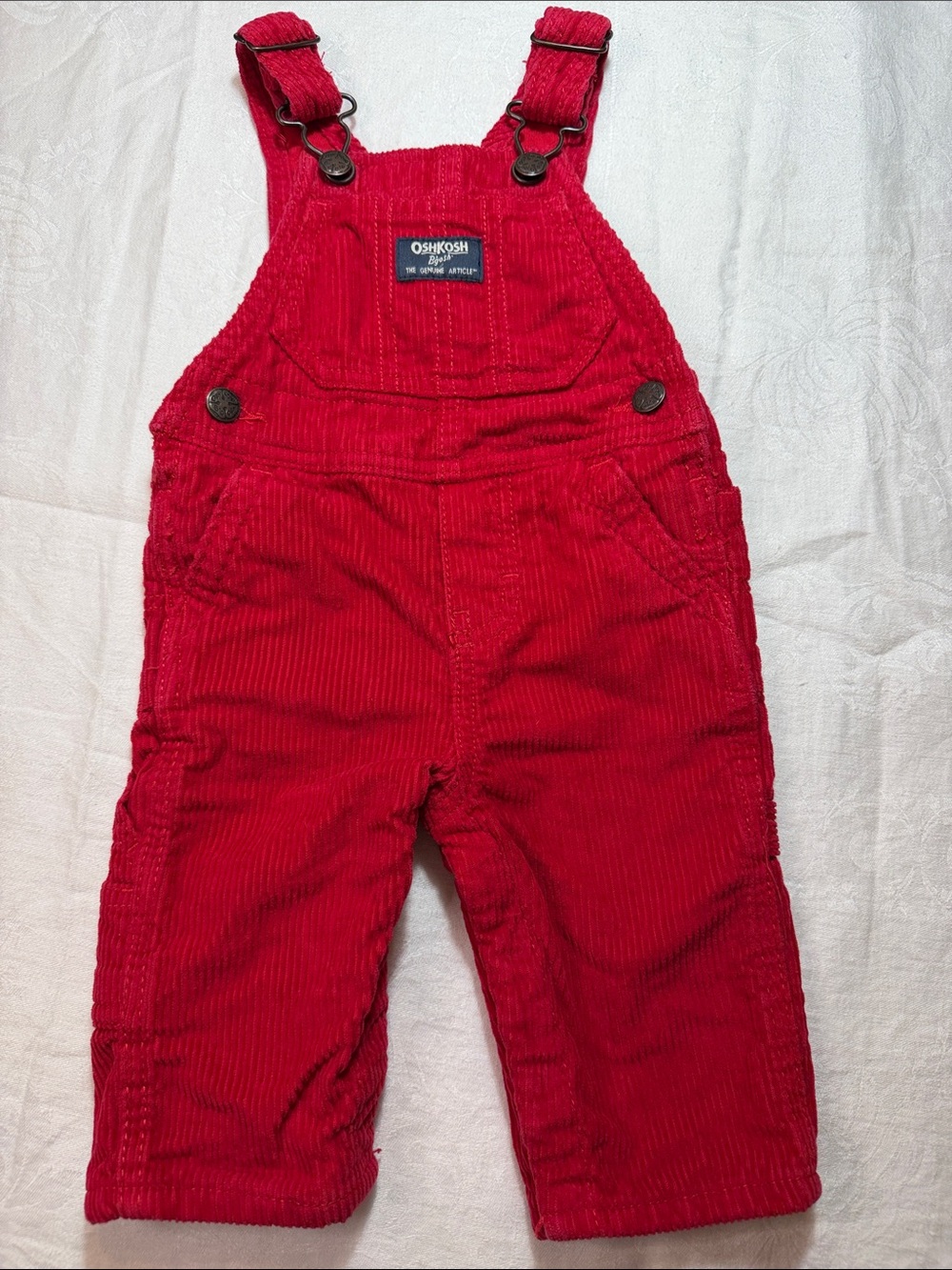 OshKosh B'gosh Red Corduroy Overalls